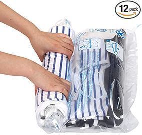 Hibag 12pk Roll-Up Space Saver Storage Bags