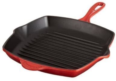 Le Creuset Enameled Cast-Iron 10-1/4 Square Skillet Grill