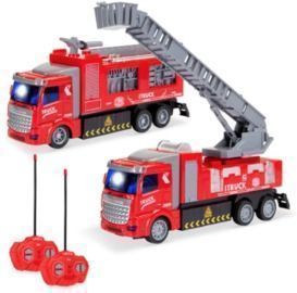 2 Pack Remote Control Fire Trucks
