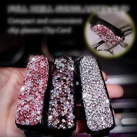 Rhinestone Sunglass Holder for Car Sun Visor