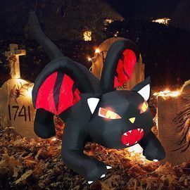 5FT Halloween Inflatable Dragon Cat