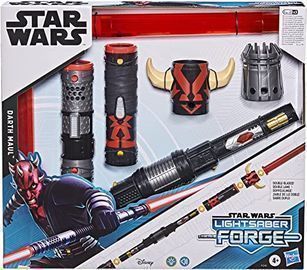 Star Wars Lightsaber Forge Darth Maul Double-Bladed Electronic Red Lightsaber