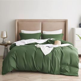 Bedsure Olive Green Duvet Covers Queen Size