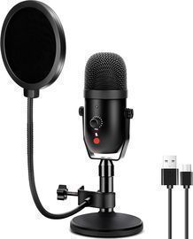 USB Condenser Microphone Recording Mic Kit with Pop Filter