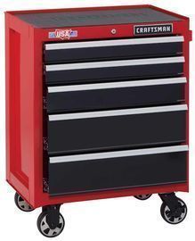 CRAFTSMAN 2000 Series 26.5 W x 34 H Five Drawer Steel Rolling Tool Cabinet
