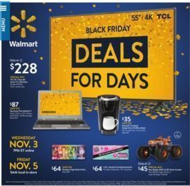 Walmart Black Friday Deals for Days Sale (Nov 3)