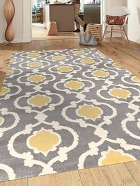 7'3 X 10'2 Moroccan Trellis Contemporary Gray/Yellow Indoor Area Rug