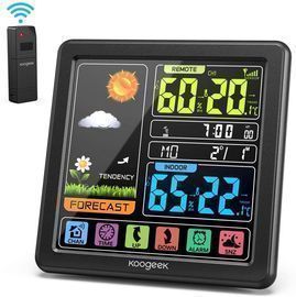 Koogeek Home Portable Wireless Weather Stations with LCD Screen