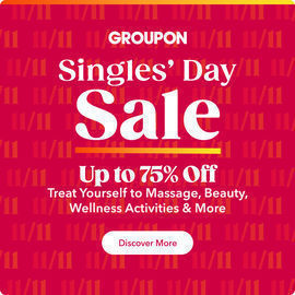 Groupon - Up to 75% Off Singles Day!
