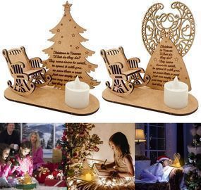LED Wooden Christmas In Heaven Ornament