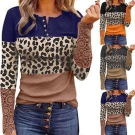 V Neck Button Down Top