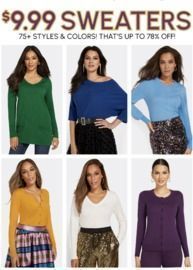 $9.99 Sweaters (75+ Styles & Colors)
