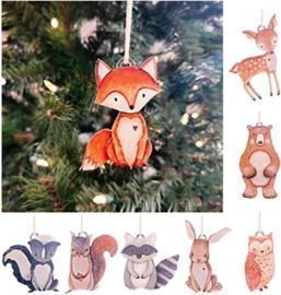Hanging Holiday Forest Animal Ornament