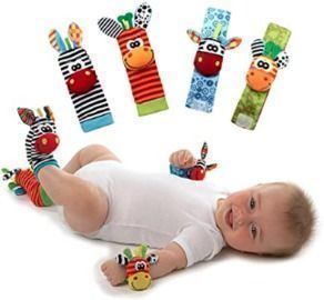 Baby Socks And Wrist Rattle