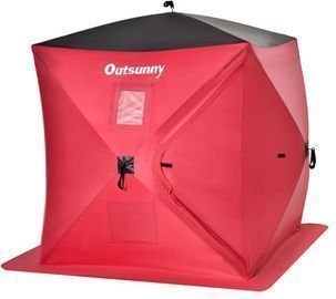Outsunny 2 Person Ice Fishing Shelter with Internal Storage Bag