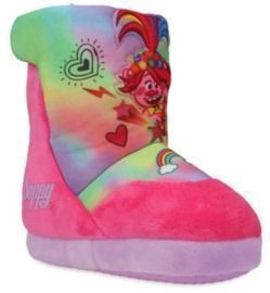 Trolls Toddler Slipper Booties with Hook & Loop Closure