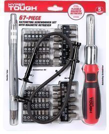 Hyper Tough 67pc Screwdriver Set