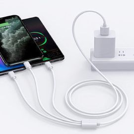 3 Pack 3 in 1 Mobile Phone Charging Cable