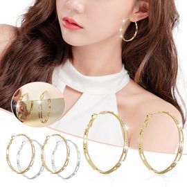 Diamond Round Earrings