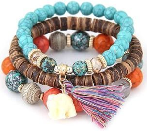 Fashion Wood Beads Bracelet