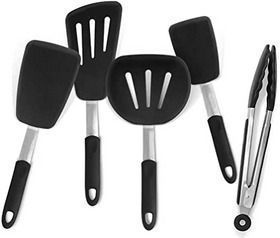 5 Piece Extra Large Silicon Cooking Utensils