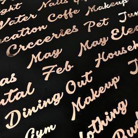 45 PCS Budget Stickers