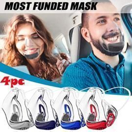 4Pcs Face Mask with Filters
