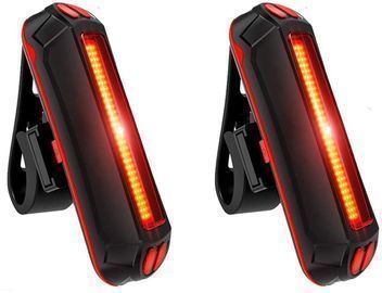 USB Rechargeable Bright Bicycle Front and Back Lights