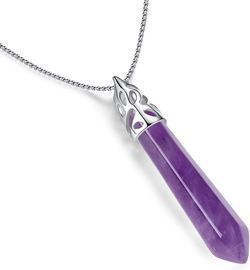 Amethyst Healing Crystals Necklace