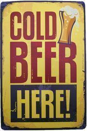 Metal Vintage Tin Sign Decor