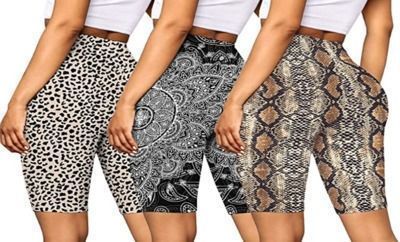 3 Pack high Waisted Biker Shorts