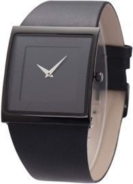 Leather Strap Quartz Analog Watch