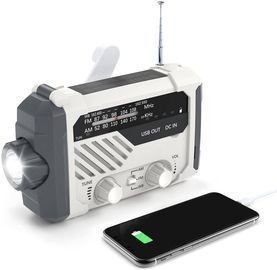 2000mAh Emergency Weather Radio with Solar Charging