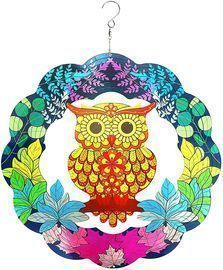 Owl Wind Spinner Garden Decor