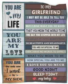 Valentines Day to My Girlfriend Blanket