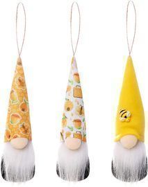 3 pcs Adorable Bumble Bee Striped Gnome Doll
