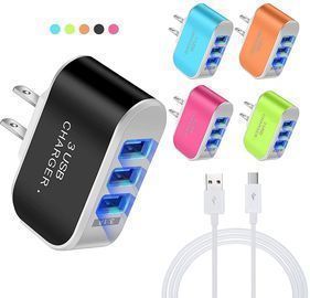 3 Usb Candy Colored Charger
