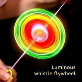 Pull Line Flashing Spinning Toy
