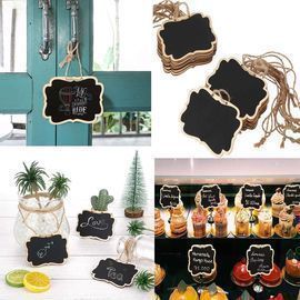 10PCS Small Blackboard Rope Decorations