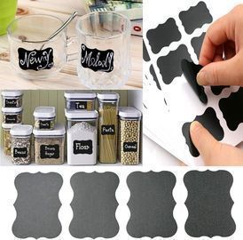 36pcs Erasable Glass Bottle Stickers