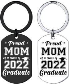 2 Pcs Class of 2022 Keychain