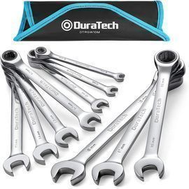 10 Pc Ratcheting Combination Wrench Set