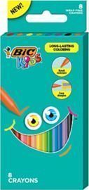 BIC 8pk Kids Coloring Crayons