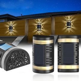 4 Pack of Outdoor Deck Solar Lights