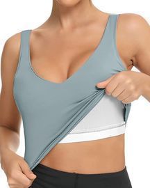 Athletic Fitness Workout Crop Tops