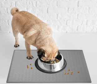 19x12 Waterproof Silicone Pet Food Mat (Many Colors)