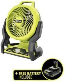 RYOBI ONE+ 18V Cordless Hybrid 7-1/2 in. Fan + Battery
