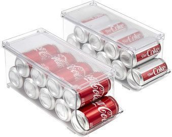 Sorbus Soda Can Organizer w/Lid, 2pk