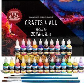 Fabric Paint Set - Pack of 24