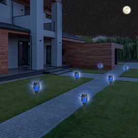 4 Pack of Outdoor Solar Torch Lights with Flickering Flame